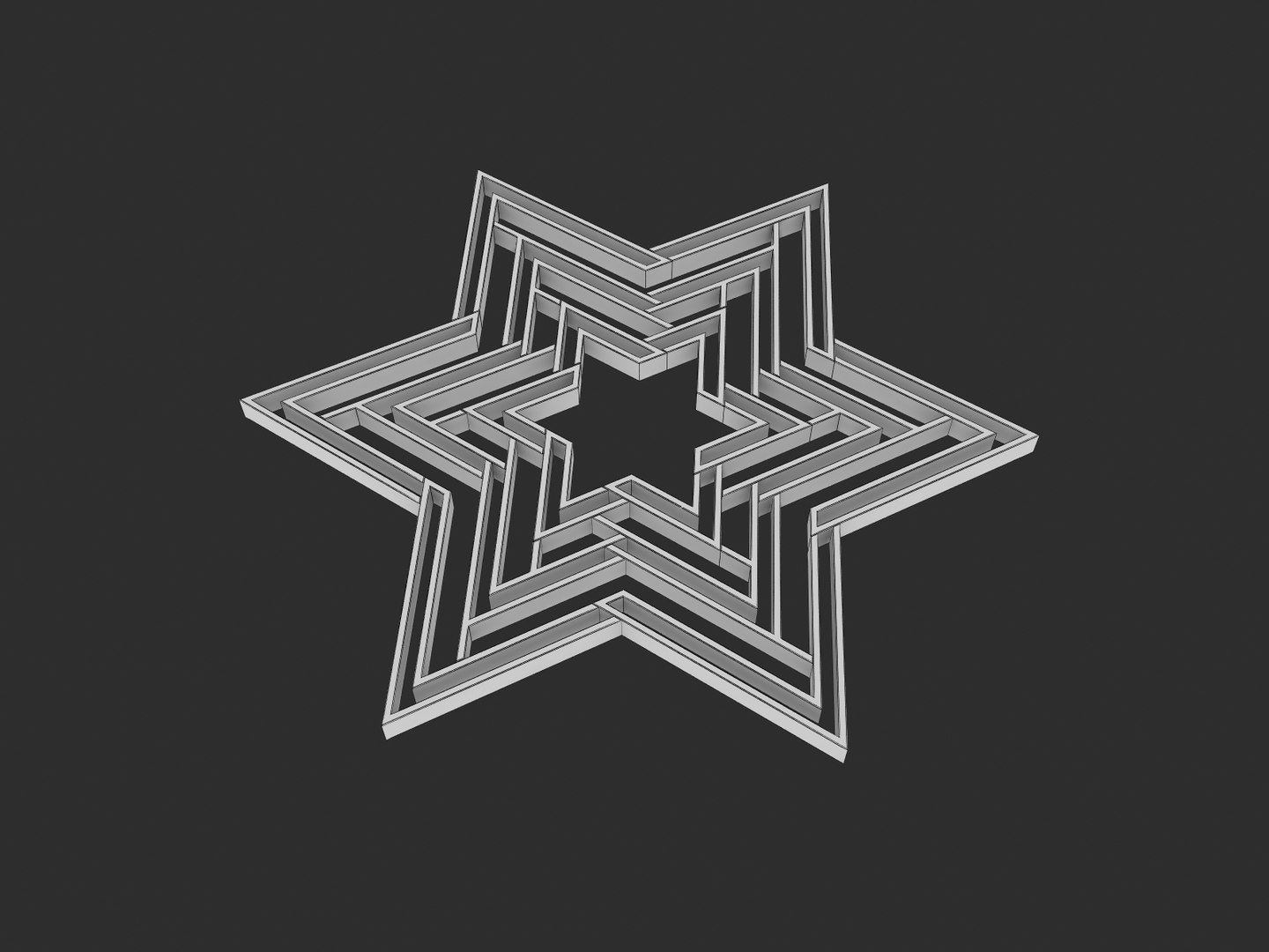 Star David Model - TurboSquid 1417128