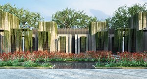 anigozanthos ruby velvet 3D