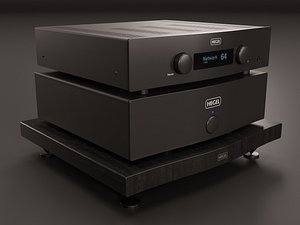 3D model HEGEL H190 DAC and HEGEL H20 Power Amp with Stand