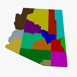 counties arizona 3d model