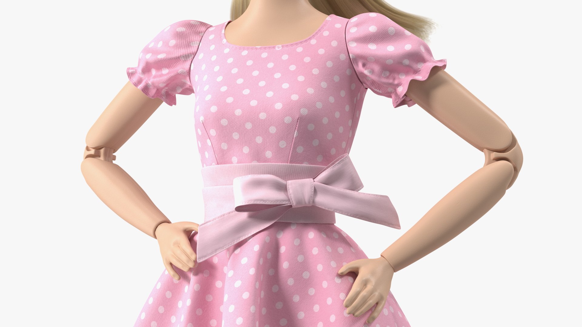 3D Barbie Doll In Pink Dress Rigged For Maya - TurboSquid 2003989