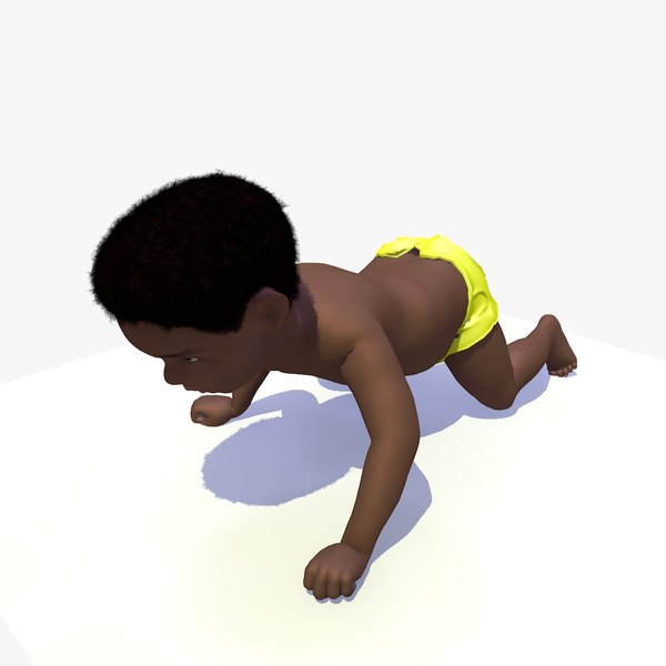 ANIMATED CRAWLING AFRO BABY 3D - TurboSquid 1882204
