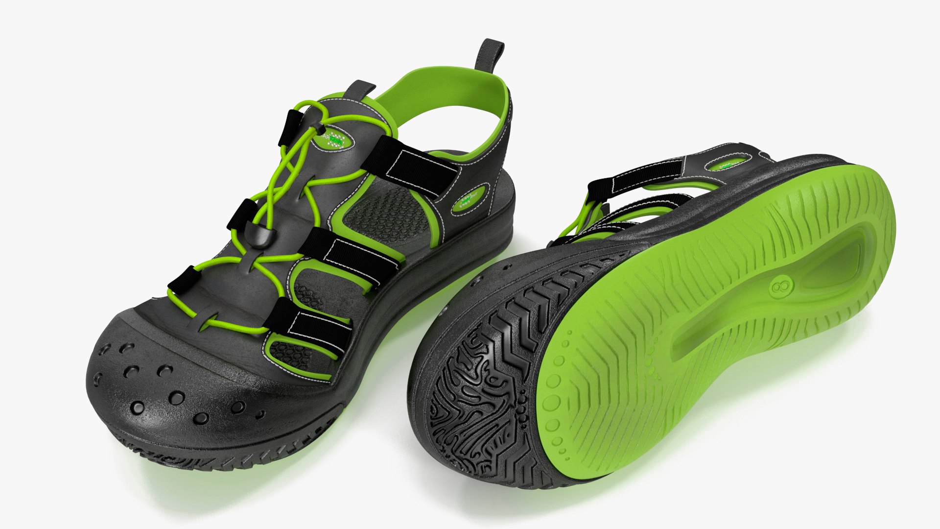 Adventure Sandals 3D model preview