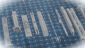 3D Scifi Various Kitbash model