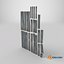 3D model Old wooden planks