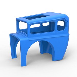 Diecast Shell of vintage front engine dragster Scale 1 to 25 3D