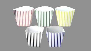popcorn tub striped V Collection 3D