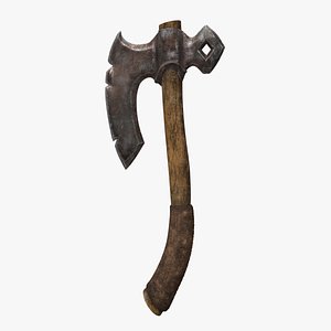 Axes 3d model and texture 3D