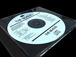 compact disc cd case 3d obj