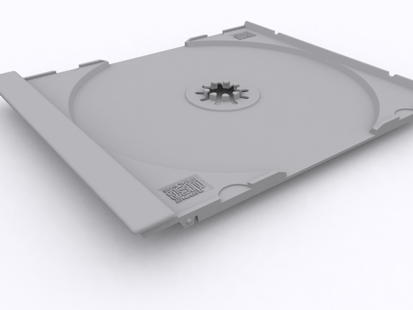 Compact Disc Cd Case 3d Obj
