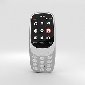 nokia 3310 2017 3D model