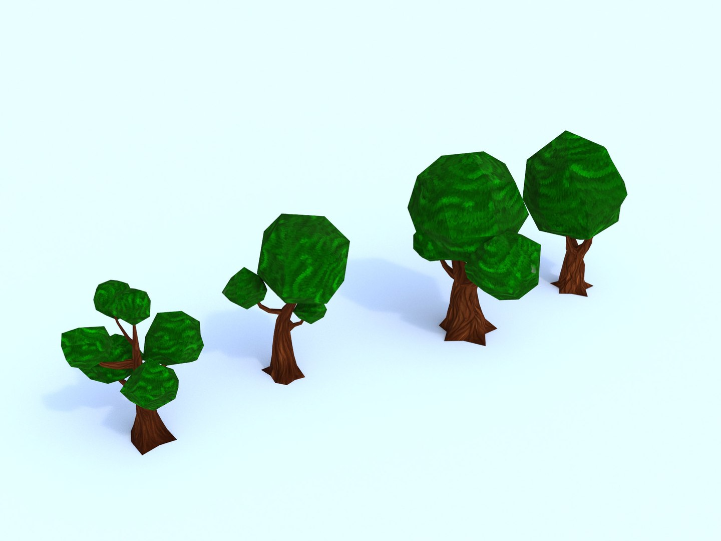 3D Trees Mobile Games TurboSquid 1159127