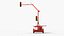 SQ3TS Solar-Powered Traffic Signal Trailer Red Rigged