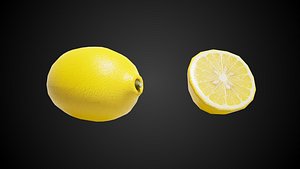 3D model Lemon Props lowpoly