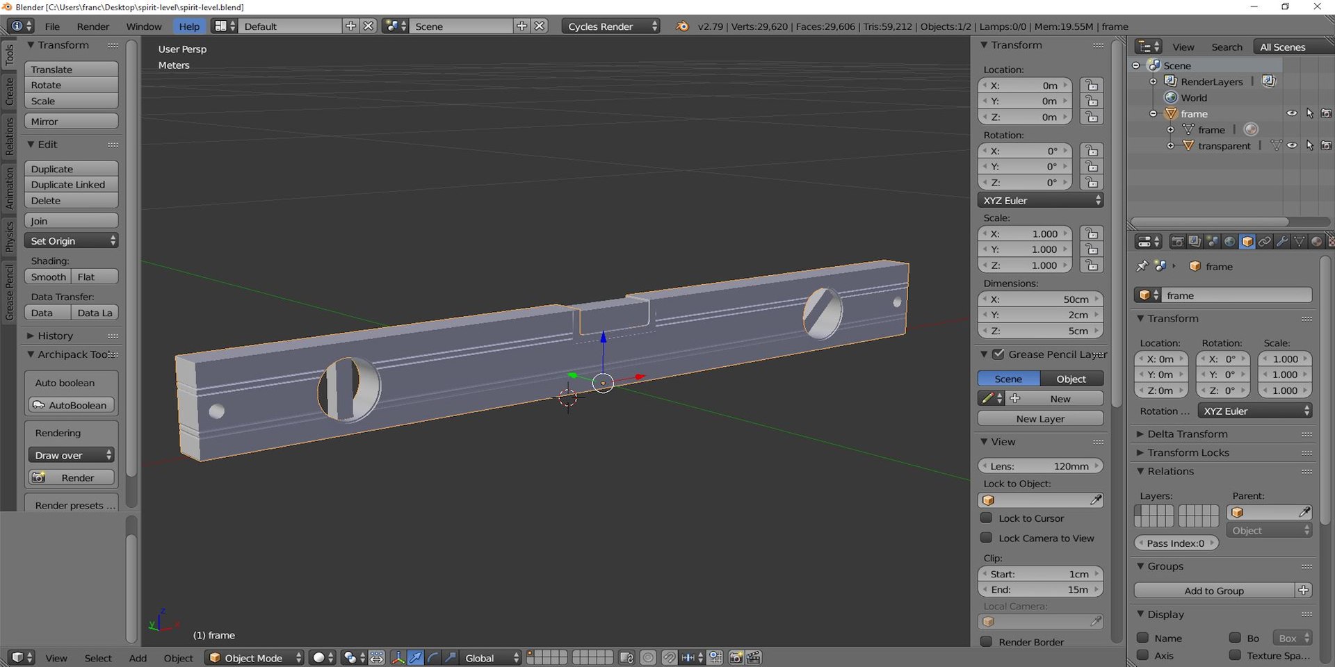 Spirit Level 3D Model - TurboSquid 1758928