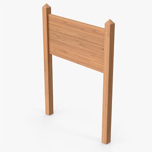 Wooden Signpost 3D model