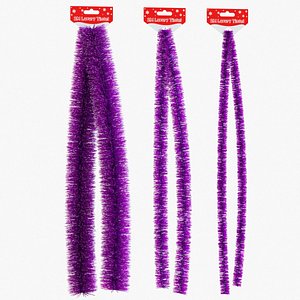 christmas tinsel 3D model