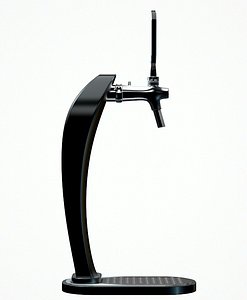 3D slick modern draught beer tap model