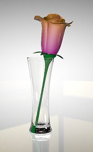 flower glass water model