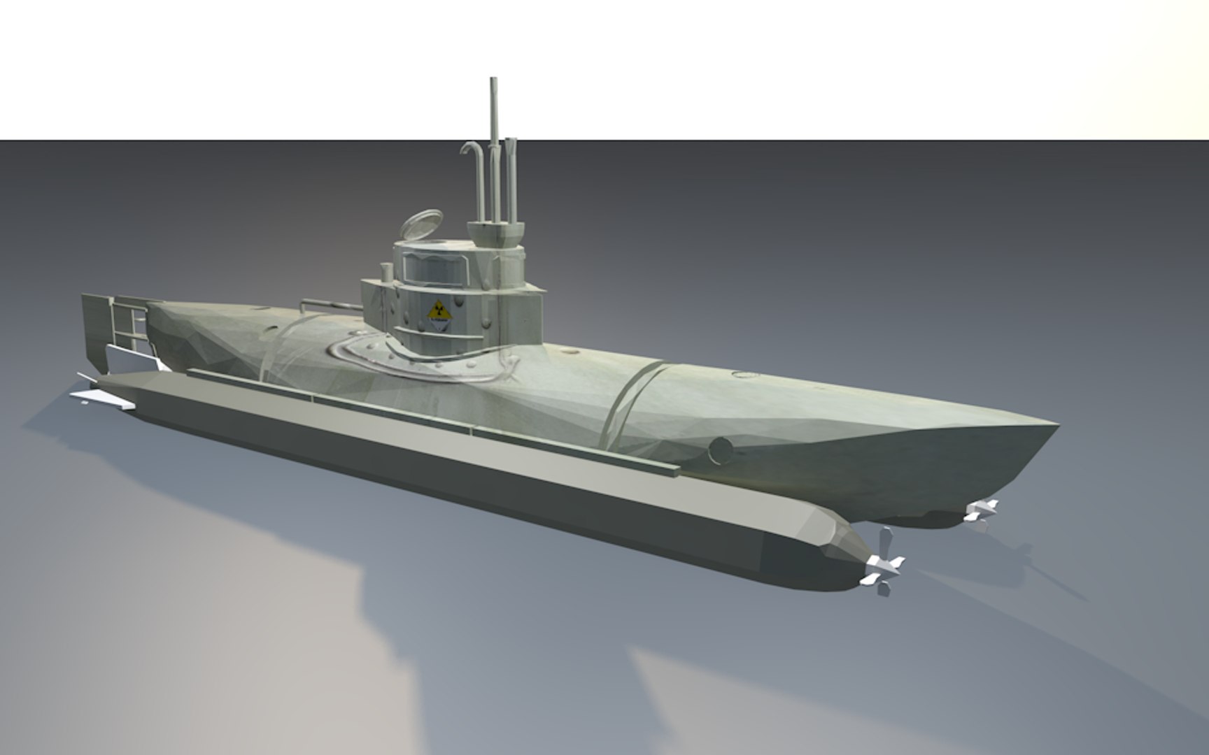 Water Navy Ship 3d Model