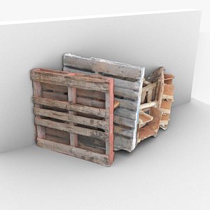 Wood Pallets 3D