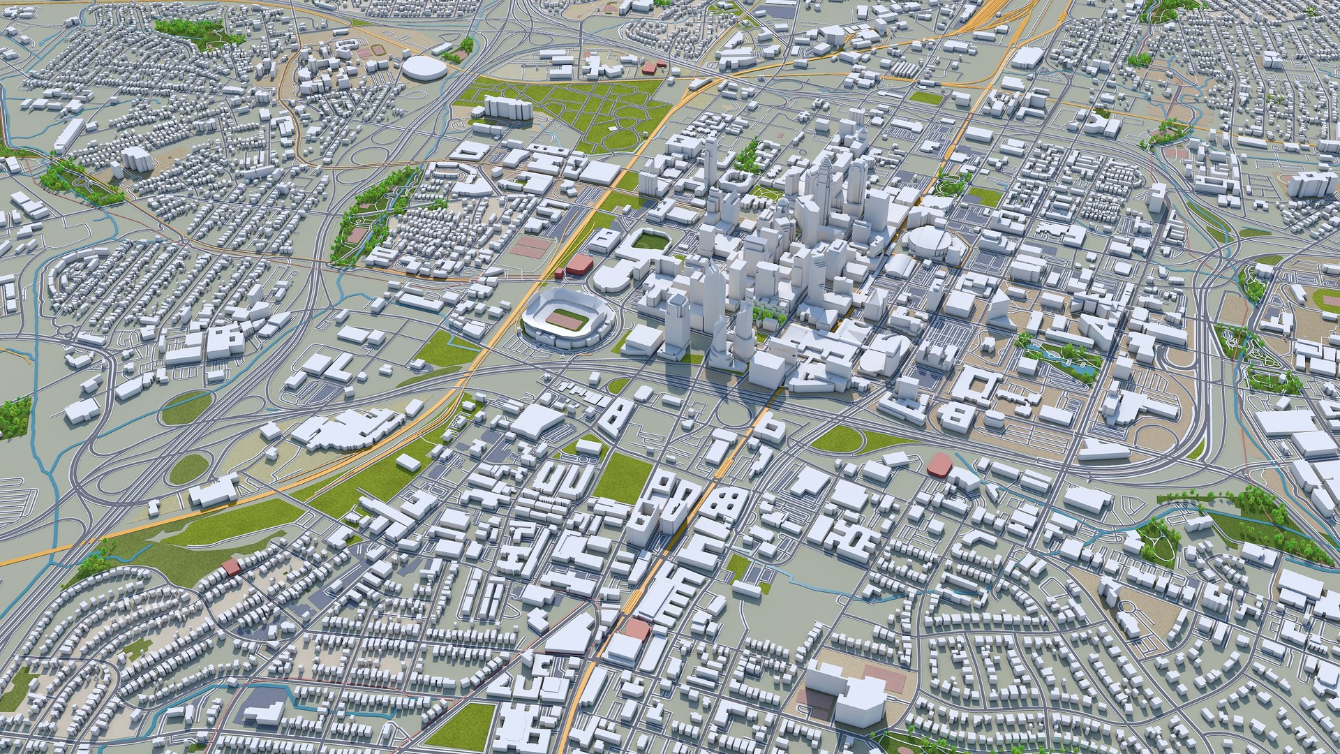 City area building model - TurboSquid 1608894