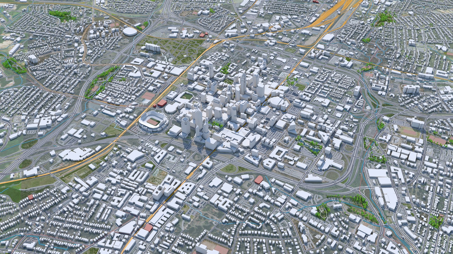 City area building model - TurboSquid 1608894