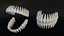 Dentes humanos sujos realistas e detalhados