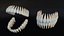 Dentes humanos sujos realistas e detalhados