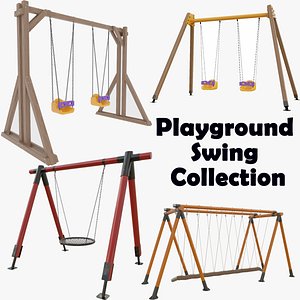 3D Playground  Swing Collection - 01