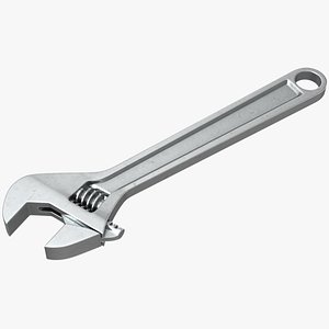 adjustable wrench 3D