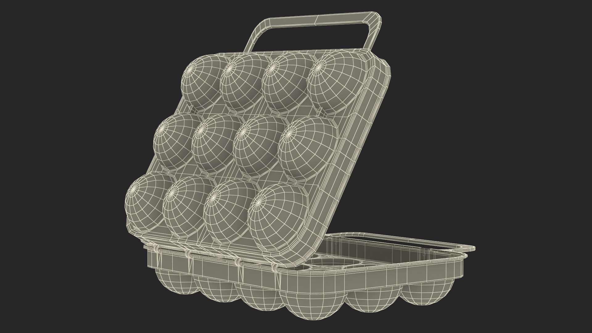 Eggs Storage Box 3D Model - TurboSquid 2403129