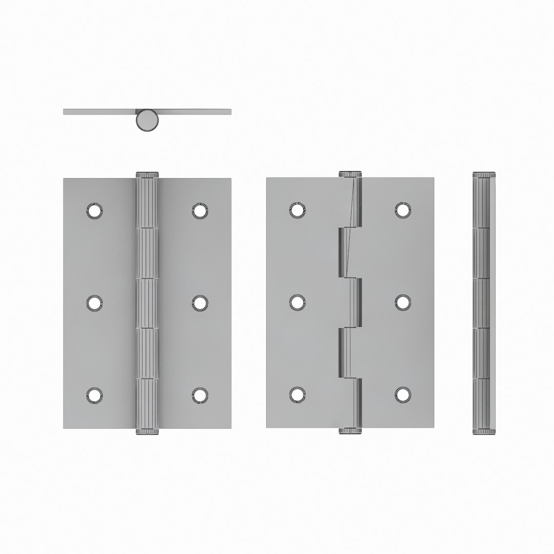 3d Metal Hinge Model