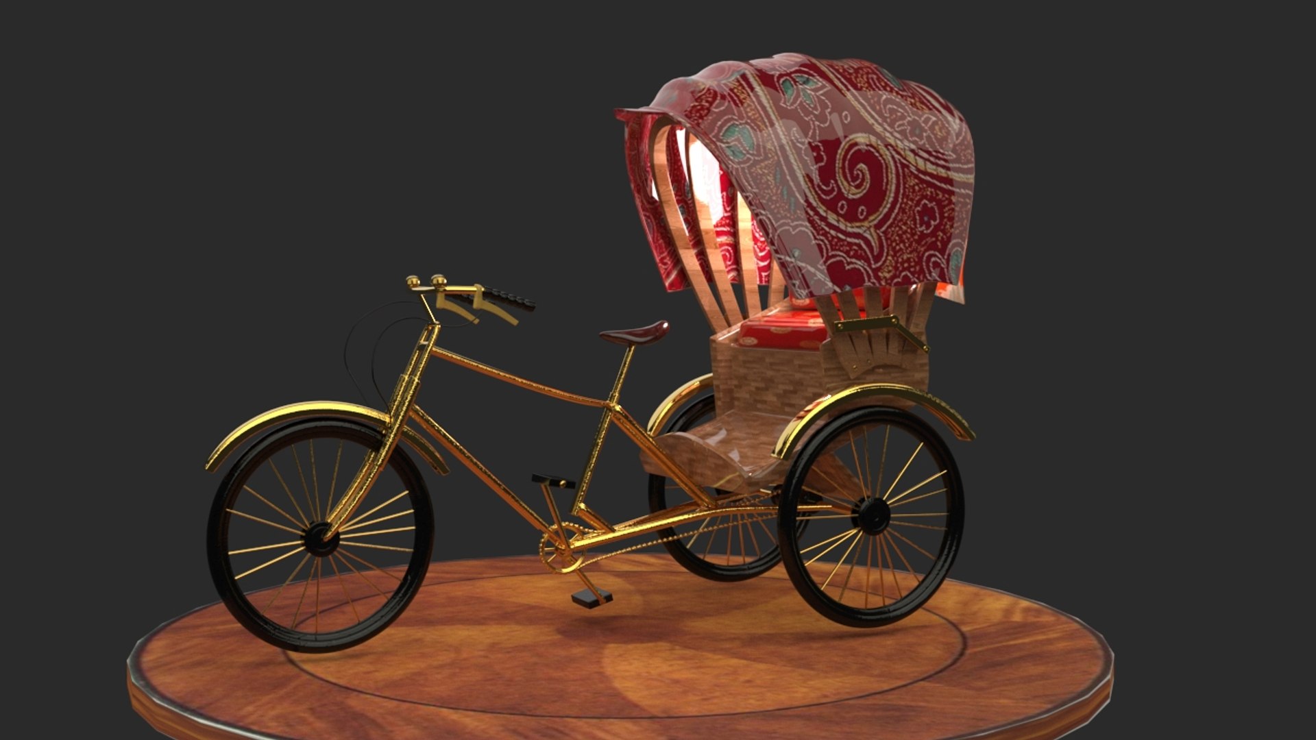 3D Chinese Rickshaw Figure Model - TurboSquid 2325043