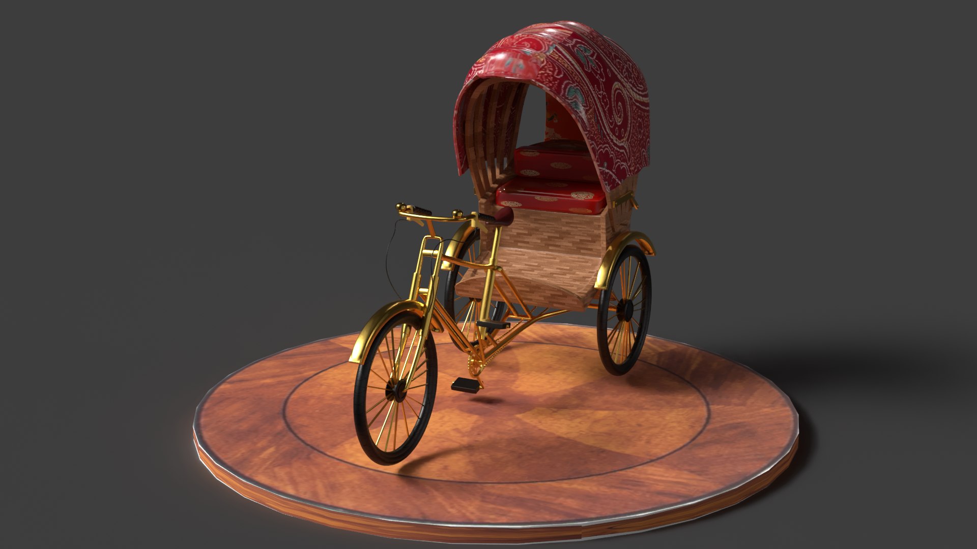 3D Chinese Rickshaw Figure Model - TurboSquid 2325043
