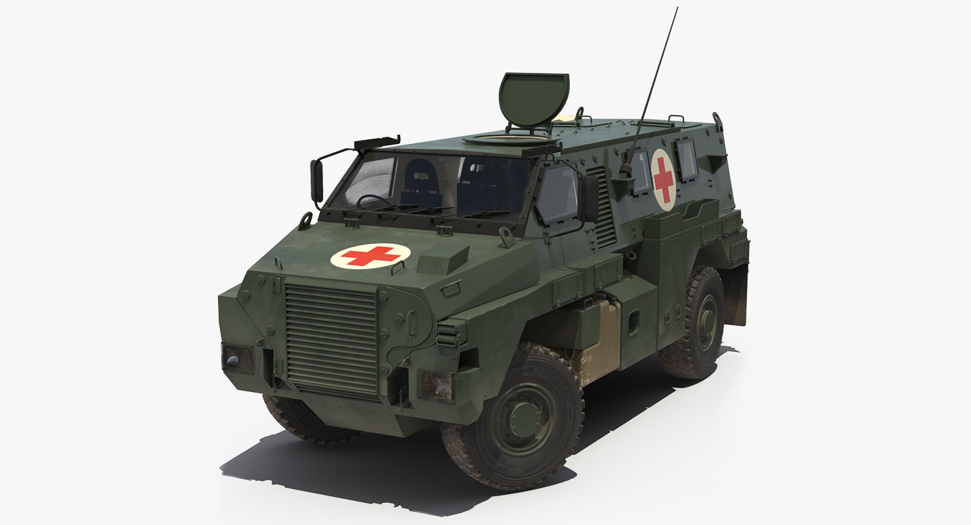 Medic Bushmaster MR6 Rigged 3D Model 3D model preview