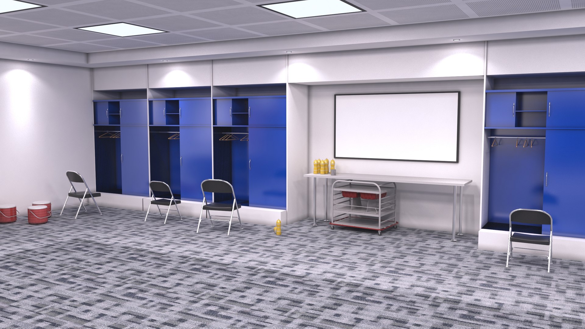 Locker Room 2 - Blue 3D - TurboSquid 1913556