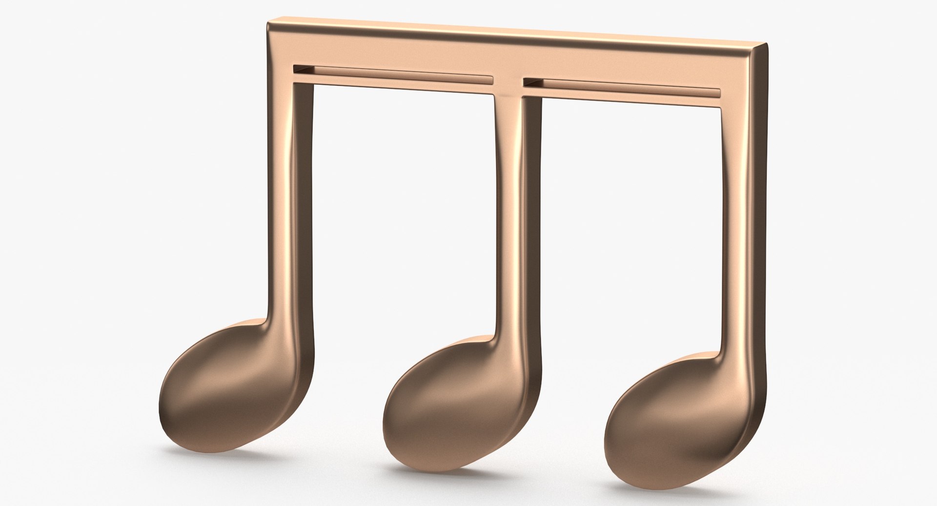 Quaver Combination Note 3D Model - TurboSquid 2019574