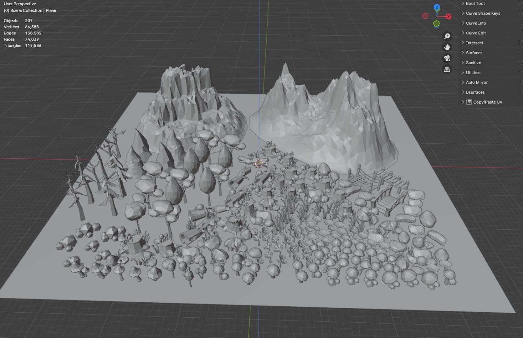 Landscape Assets Pack Low-poly 3D Model 3D Model - TurboSquid 2158536