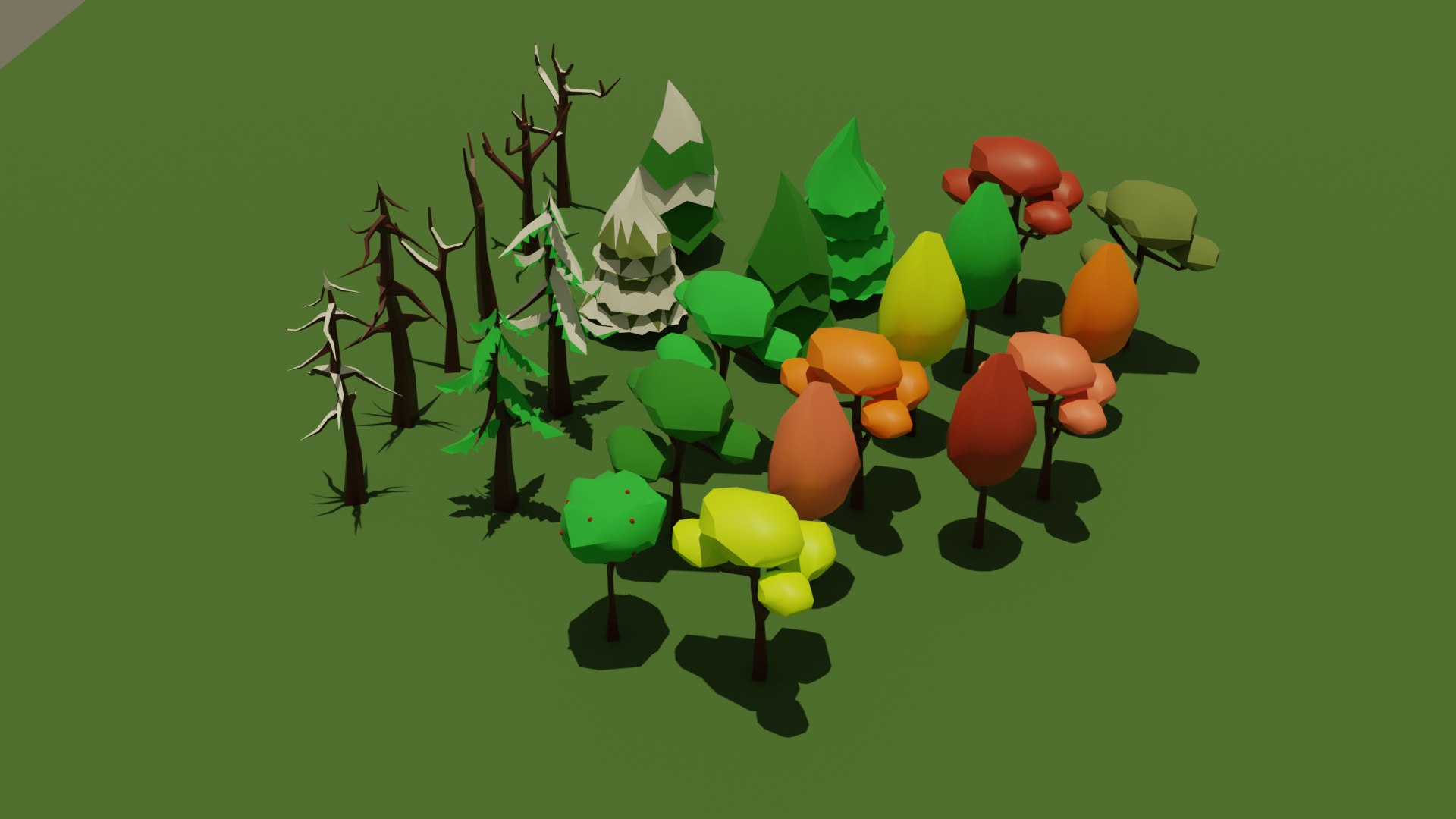 Landscape Assets Pack Low-poly 3D Model 3D Model - TurboSquid 2158536