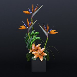 3d model ikebana