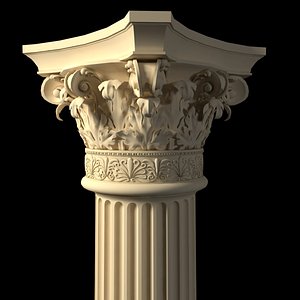 Corinthian Column 3D Models for Download | TurboSquid