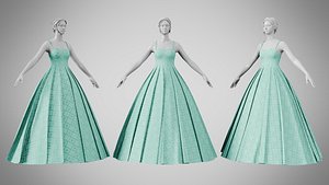 Dress 49 Cyan