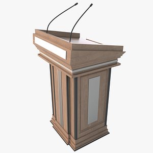 3D model speech stand