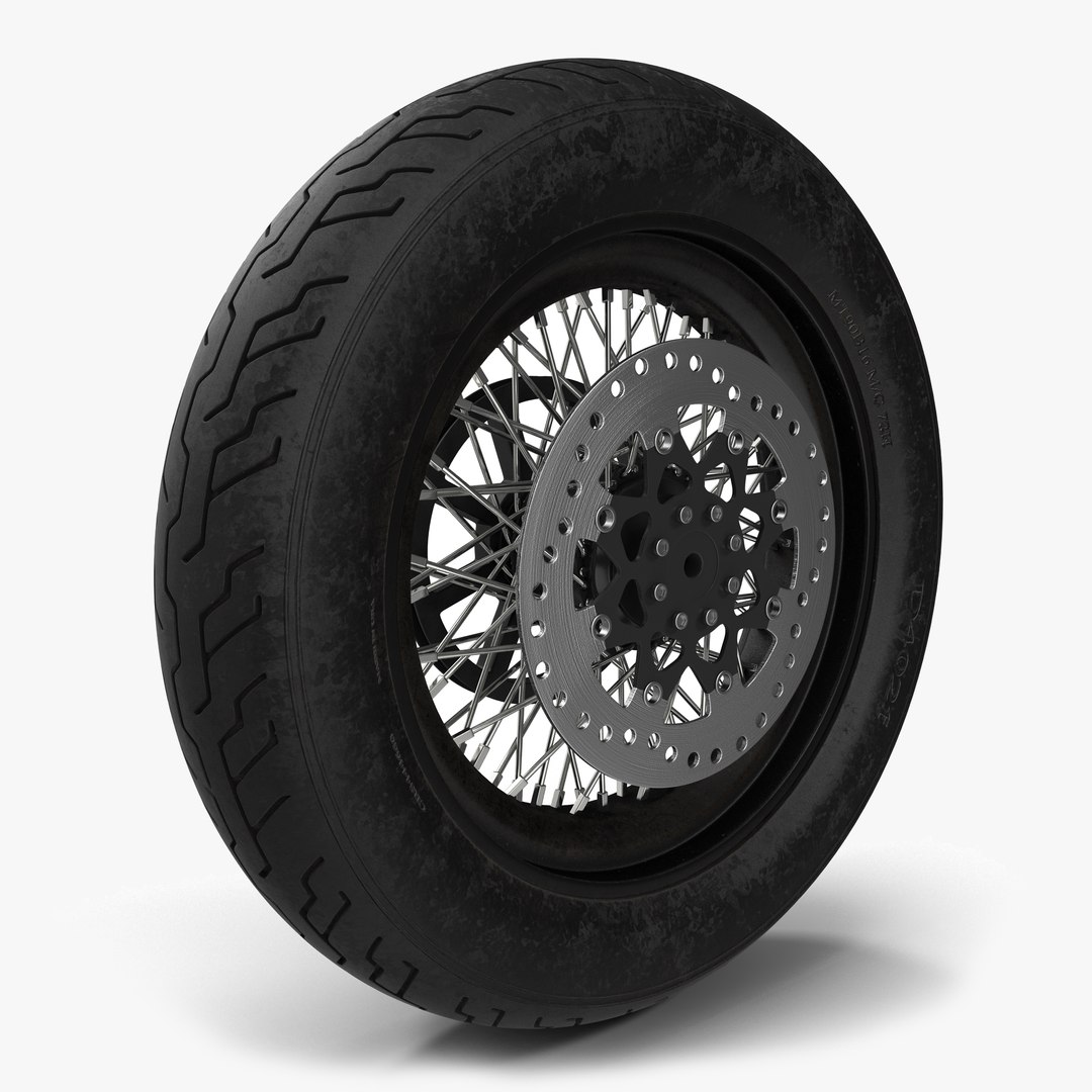 Motorcycle Back Wheel 3D model preview