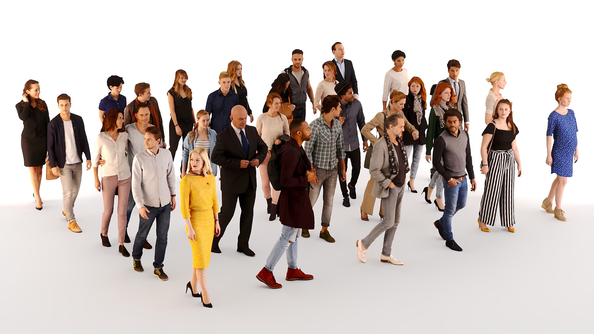 3D Model People In Clothes 01 - TurboSquid 2383527