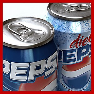 0 pepsi cans pack 3d max