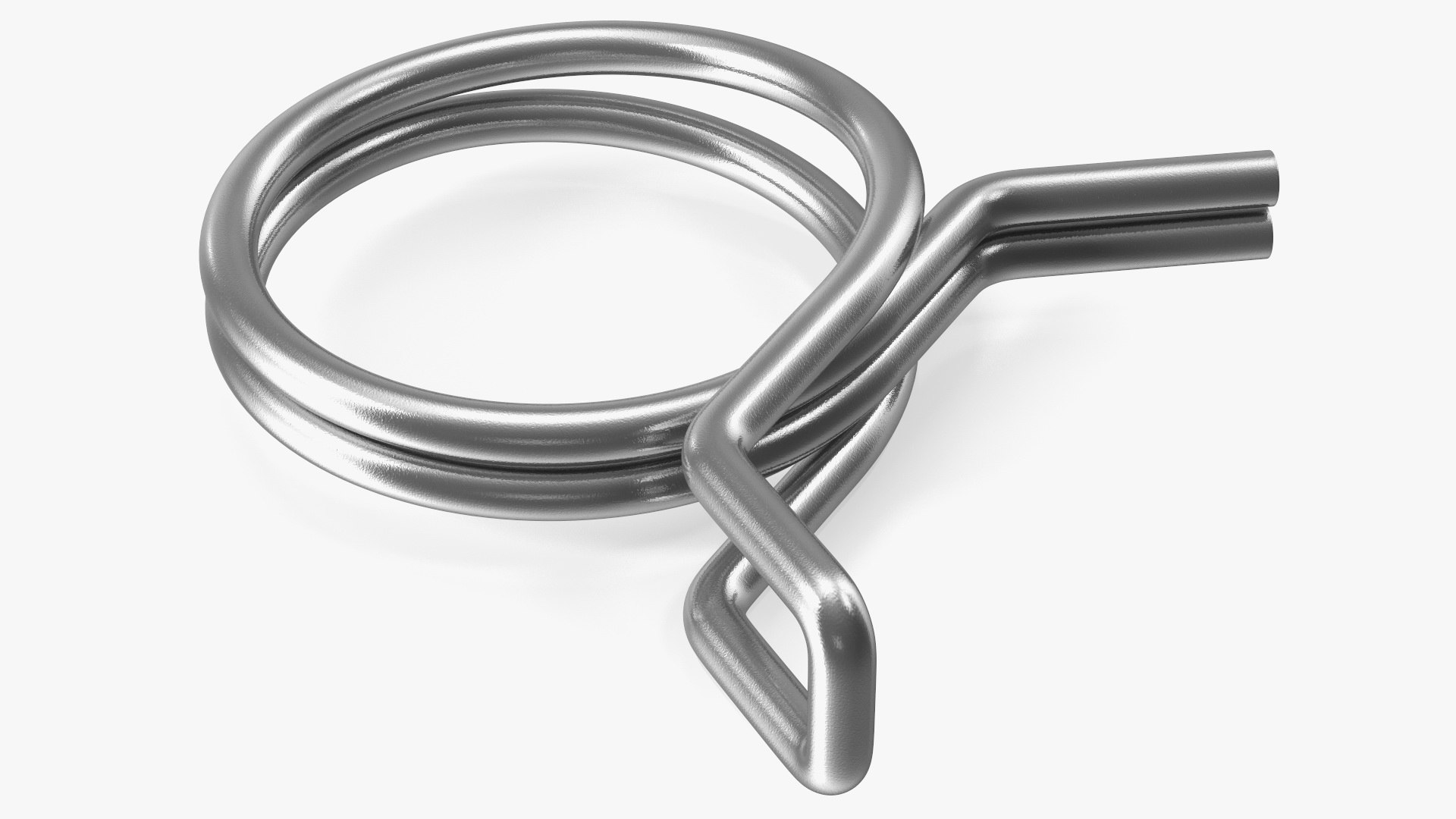 Double Wire Spring Hose Clamp 3D model preview
