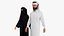 Qatari couple walking