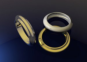 3ds max ring metal gold